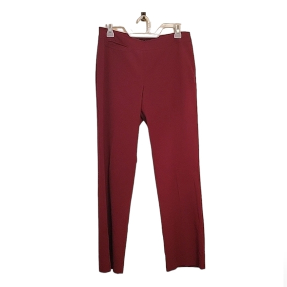 The Limited Stretch Red 62% Polyester 34% Viscose 4% Spandex Trousers Size 10 - Picture 1 of 5